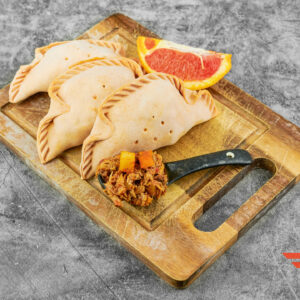 Orange glazed pork Empanada